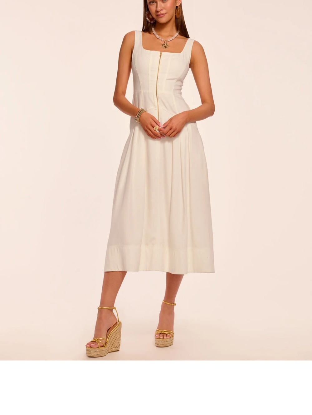 Ramy Brook Midi Dress Zip Moira
